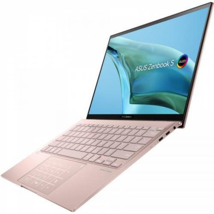 Laptop ASUS ZenBook S UM5302TA-LX467X, AMD Ryzen 7 6800U, 13.3inch Touch, RAM 16GB, SSD 512GB, AMD Radeon Graphics 680M, Windows 11 Pro, Vestige Beige