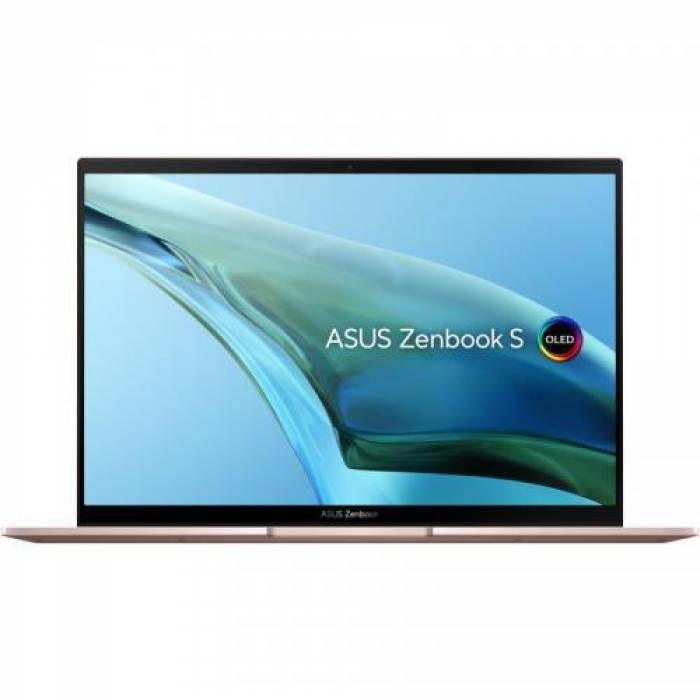 Laptop ASUS ZenBook S UM5302TA-LX467X, AMD Ryzen 7 6800U, 13.3inch Touch, RAM 16GB, SSD 512GB, AMD Radeon Graphics 680M, Windows 11 Pro, Vestige Beige
