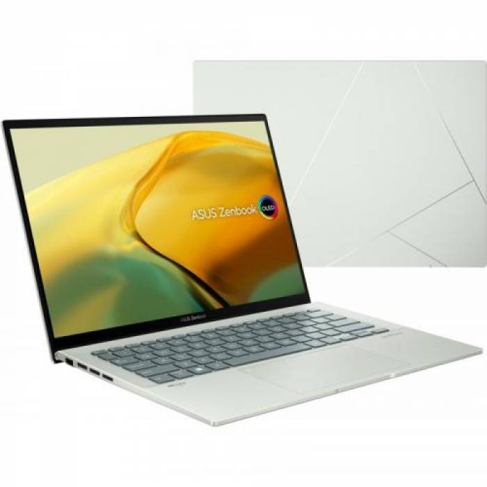 Laptop ASUS ZenBook UX3402ZA-KM103W, Intel Core i7-1260P, 14inch, RAM 16GB, SSD 512GB, Intel Iris Xe Graphics, Windows 11, Aqua Celadon