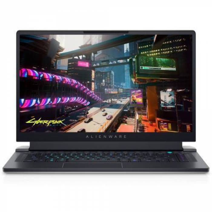 Laptop Dell Alienware X15 R2, Intel Core i7-12700H, 15.6inch, RAM 32GB, SSD 1TB, nVidia GeForce RTX 3080 Ti 16GB, Windows 11 Pro, Lunar Light