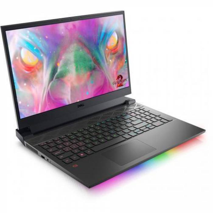 Laptop Dell G15 5520, Intel Core i7-12700H, 15.6inch, RAM 16GB, SSD 1TB, nVidia GeForce RTX 3060 6GB, Windows 11 Pro, Obsidian Black Special Edition