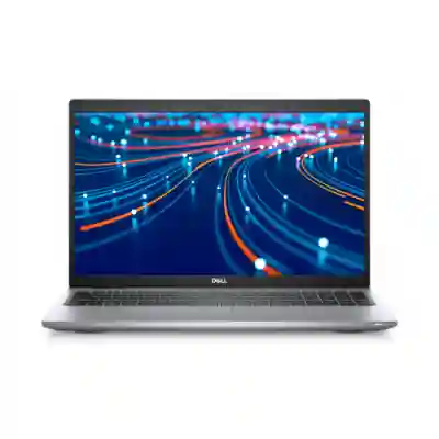 Laptop Dell Latitude 5520, Intel Core i5-1145G7, 15.6inch, RAM 8GB, SSD 512GB, Intel Iris Xe Graphics, Windows 11 Pro, Gray
