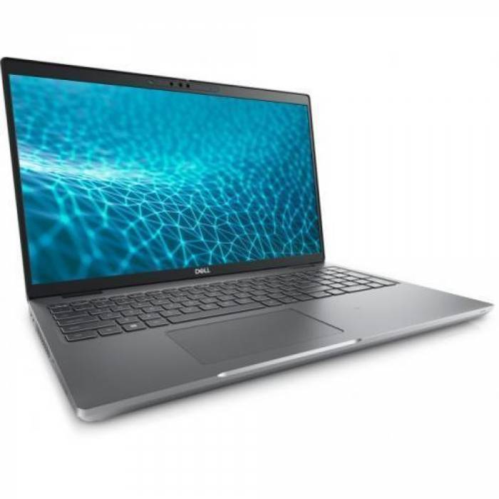 Laptop Dell Latitude 5531, Intel Core i7-12800H, 15.6inch, RAM 32GB, SSD 512GB, Intel Iris Xe Graphics, Windows 11 Pro, Grey
