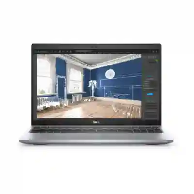 Laptop Dell Precision 3560, Intel Core i7-1165G7, 15.6inch, RAM 16GB, SSD 512GB, nVidia Quadro T500 2GB, Windows 11 Pro, Grey