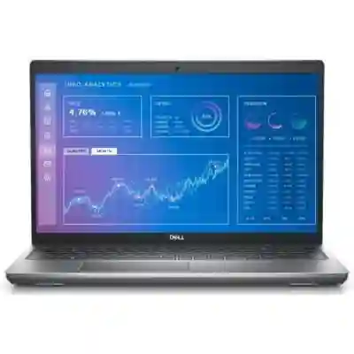 Laptop Dell Precision 3571, Intel Core i9-12900H, 15.6inch, RAM 32GB, SSD 1TB, nVidia RTX A2000 8GB, 5G, Windows 10 Pro, Grey