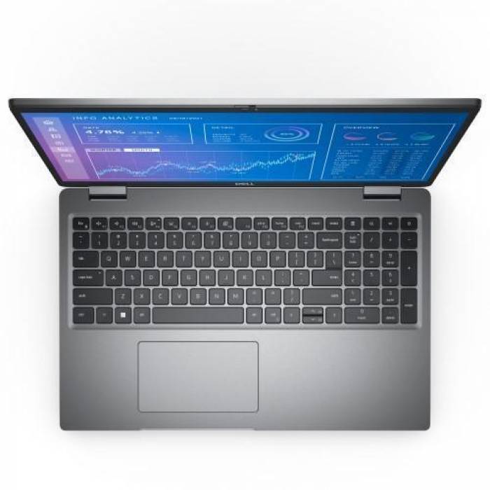 Laptop Dell Precision 3571, Intel Core i9-12900H, 15.6inch, RAM 32GB, SSD 1TB, nVidia RTX A2000 8GB, 5G, Windows 10 Pro, Grey