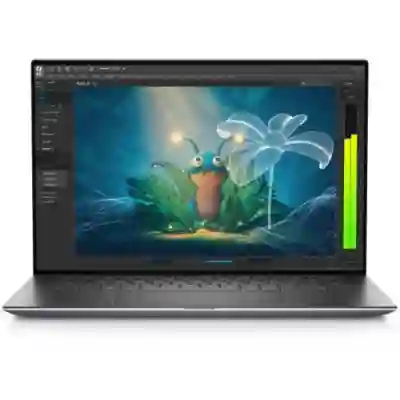 Laptop Dell Precision 5570, Intel Core i9-12900H, 15.6inch, RAM 64GB, SSD 1TB, nVidia RTX A2000 8GB, Linux, Titan Gray