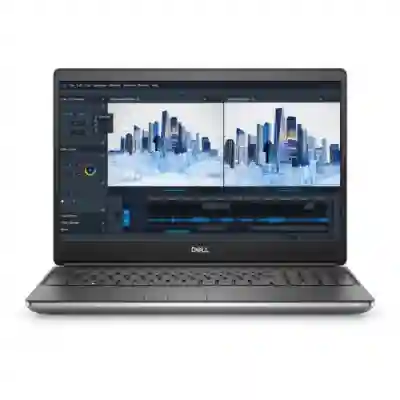 Laptop Dell Precision 7560, Intel Core i7-11850H, 15.6inch, RAM 16GB, SSD 512GB, nVidia RTX A2000 4GB, Windows 11 Pro, Titan Grey