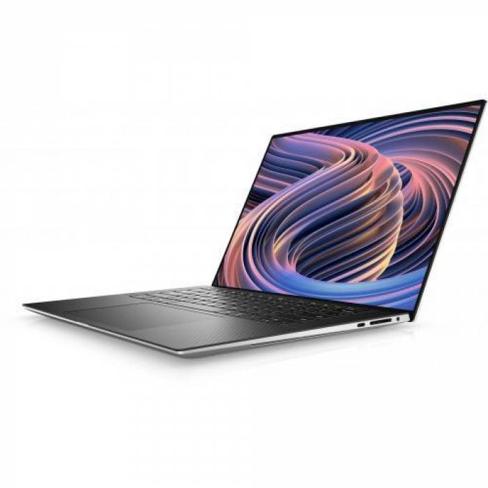 Laptop Dell XPS 15 9520, Intel Core i9-12900HK, 15.6inch Touch, RAM 32GB, SSD 1TB, nVidia GeForce RTX 3050 Ti 4GB, Windows 11 Pro, Platinum Silver