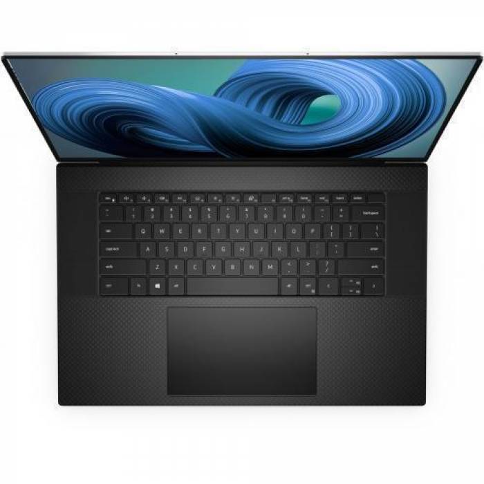 Laptop Dell XPS 17 9720, Intel Core i9-12900HK, 17inch Touch, RAM 64GB, SSD 2TB, nVidia GeForce RTX 3060 6GB, Windows 11 Pro, Platinum Silver