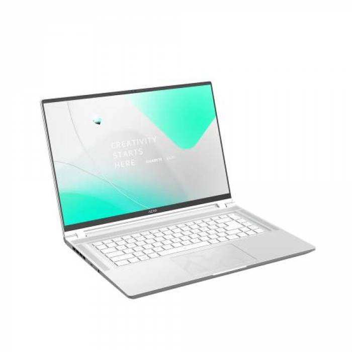 Laptop Gigabyte Aero 16 OLED BSF-73EE994SO, Intel Core i7-13700H, 16inch, RAM 16GB, SSD 1TB, nVidia GeForce RTX 4070 8GB, Windows 11, White