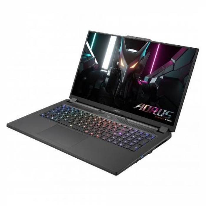 Laptop Gigabyte AORUS 17H BXF-74EE554SH, Intel Core i7-13700H, 17.3inch, RAM 16GB, SSD 1TB, nVidia GeForce RTX 4080 12GB, Windows 11, Black