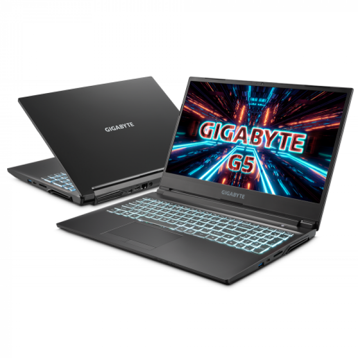 Laptop Gigabyte G5 KD-52EE123SD, Intel Core i5-11400H, 15.6inch, RAM 16GB, SSD 512GB, nVidia GeForce RTX 3060 6GB, Free DOS, Black Laptop Gigabyte G5 KD-52EE123SD, Intel Core i5-11400H, 15.6inch, RAM 16GB, SSD 512GB, nVidia GeForce RTX 3060 6GB, Free DOS, Black