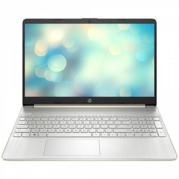 Laptop HP 15s-fq5013nq, Intel Core i7-1255U, 15.6inch, RAM 8GB, SSD 512GB, Intel Iris Xe Graphics, Free DOS, Pale Gold