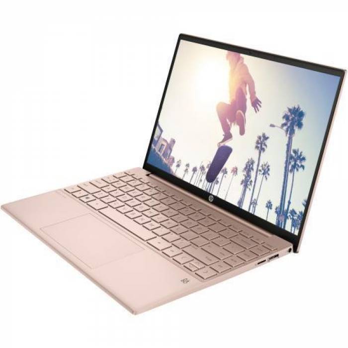 Laptop HP Pavilion Aero 13-be0003nq, AMD Ryzen 7 5800U, 13.3inch, RAM 16GB, SSD 512GB, AMD Radeon Graphics, Windows 11, Pale Rose Gold
