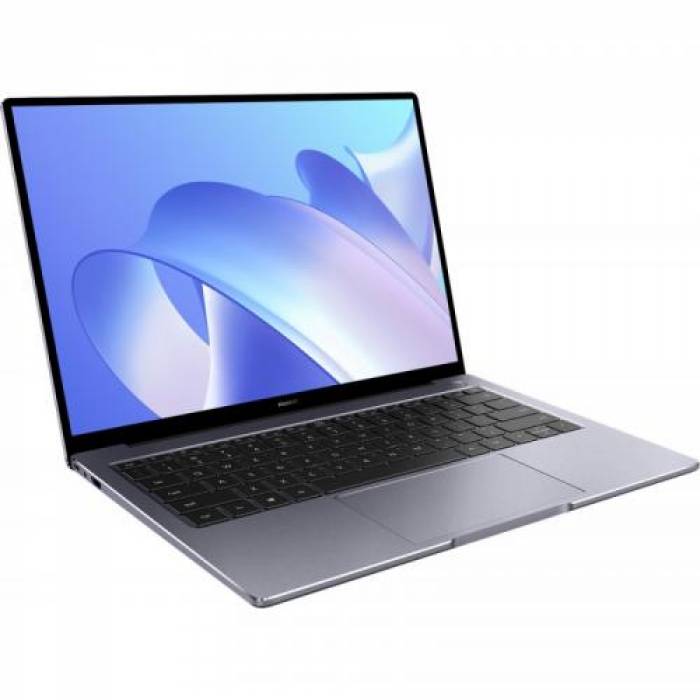 Laptop Huawei MateBook 14, Intel Core i5-1135G7, 14inch, RAM 16GB, SSD 512GB, Intel Iris Xe Graphics, Windows 11, Space Gray