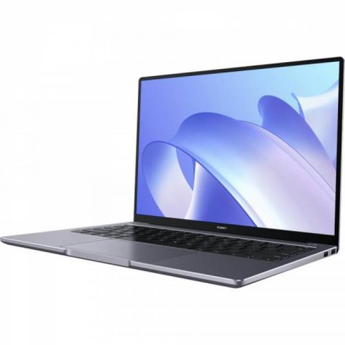 Laptop Huawei MateBook 14, Intel Core i5-1135G7, 14inch, RAM 16GB, SSD 512GB, Intel Iris Xe Graphics, Windows 11, Space Gray