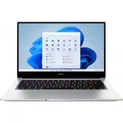 Laptop Huawei MateBook D 14, Intel Core i3-1115G4, 14inch, RAM 8GB, SSD 256GB, Intel UHD Graphics, Windows 11, Silver