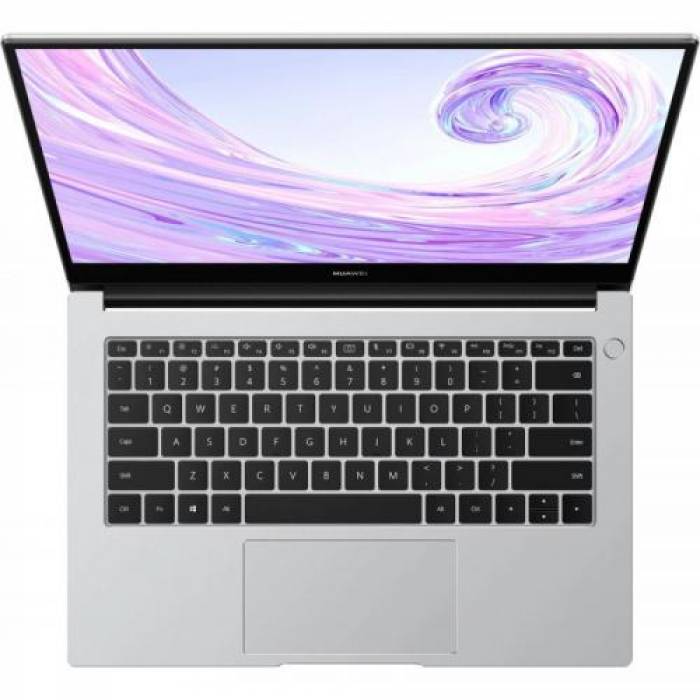 Laptop Huawei MateBook D 14, Intel Core i3-1115G4, 14inch, RAM 8GB, SSD 256GB, Intel UHD Graphics, Windows 11, Silver