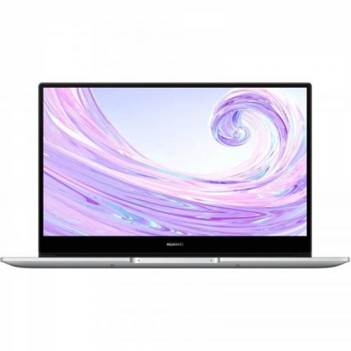 Laptop Huawei MateBook D 14, Intel Core i3-1115G4, 14inch, RAM 8GB, SSD 256GB, Intel UHD Graphics, Windows 11, Silver