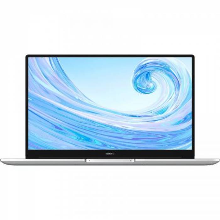 Laptop Huawei MateBook D 15, Intel Core i5-1135G7, 15.6inch, RAM 8GB, SSD 512GB, Intel Iris Xe Graphics, Windows 11, Silver