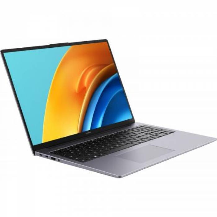 Laptop Huawei MateBook D 16, Intel Core i5-12450H, 16inch, RAM 16GB, SSD 512GB, Intel UHD Graphics, Windows 11, Space Gray