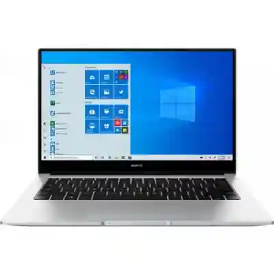 Laptop Huawei Matebook D14, Intel Core i3-10110U, 14inch, RAM 8GB, SSD 256GB, Intel UHD Graphics, Windows 10, Mystic Silver