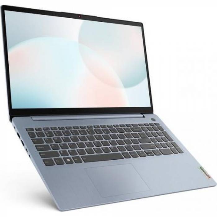 Laptop Lenovo IdeaPad 3 15ABA7, AMD Ryzen 5 5625U, 15.6inch, RAM 16GB, SSD 512GB, AMD Radeon Graphics,  No OS, Misty Blue