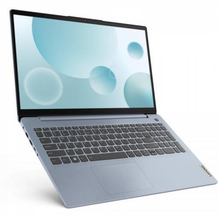 Laptop Lenovo IdeaPad 3 15IAU7, Intel Core i5-1235U, 15.6inch, RAM 16GB, SSD 512GB, Intel Iris Xe, No OS, Misty Blue