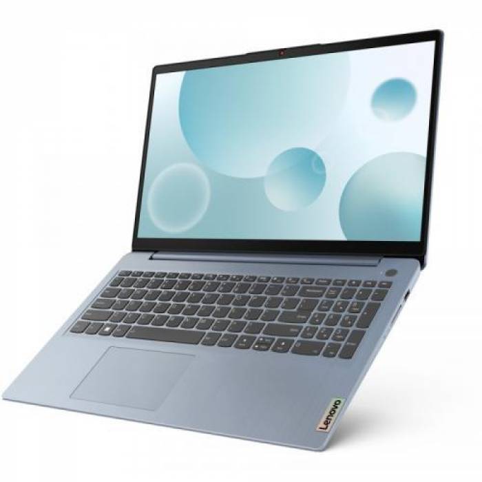 Laptop Lenovo IdeaPad 3 15IAU7, Intel Core i5-1235U, 15.6inch, RAM 16GB, SSD 512GB, Intel Iris Xe, No OS, Misty Blue