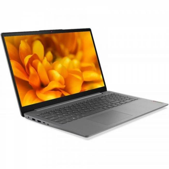 Laptop Lenovo IdeaPad 3 15ITL6, Intel Core i3-1115G4, 15.6inch, RAM 4GB, SSD 256GB, Intel UHD Graphics, No OS, Arctic Grey