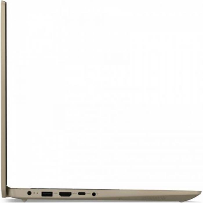 Laptop Lenovo IdeaPad 3 15ITL6, Intel Core i3-1115G4, 15.6inch, RAM 4GB, SSD 256GB, Intel UHD Graphics, No OS, Sand