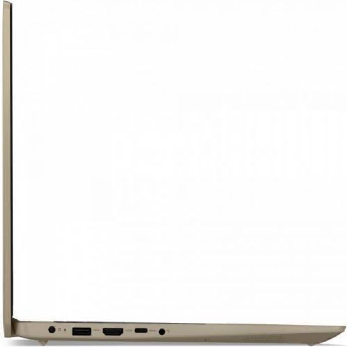 Laptop Lenovo IdeaPad 3 15ITL6, Intel Core i3-1115G4, 15.6inch, RAM 4GB, SSD 256GB, Intel UHD Graphics, No OS, Sand