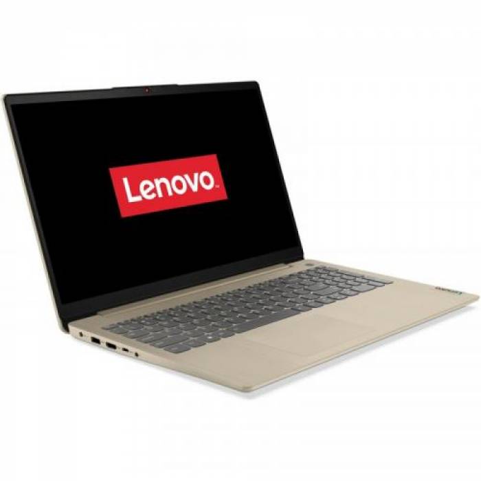 Laptop Lenovo IdeaPad 3 15ITL6, Intel Core i3-1115G4, 15.6inch, RAM 8GB, SSD 512GB, Intel UHD Graphics, No OS, Sand