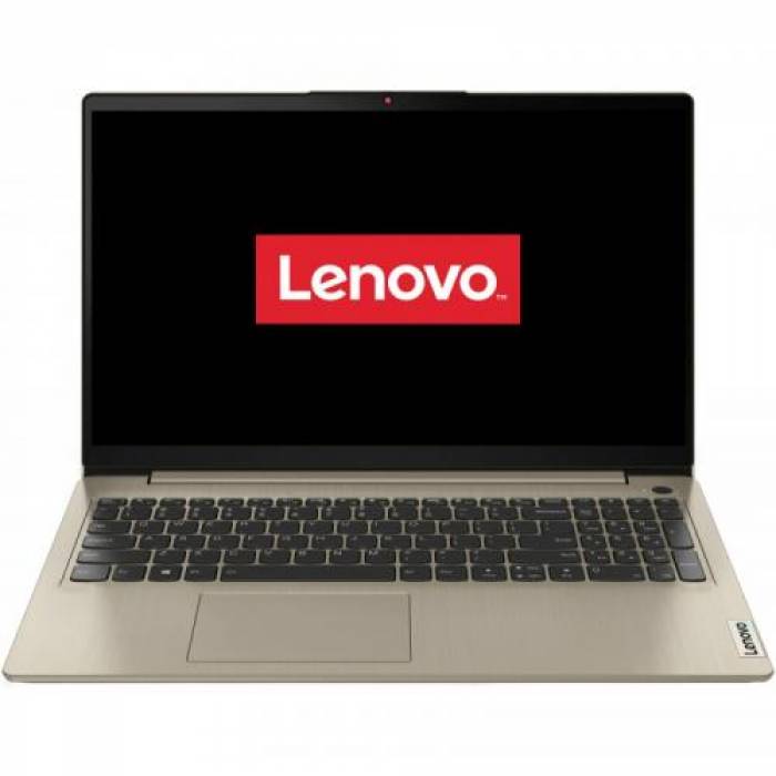 Laptop Lenovo IdeaPad 3 15ITL6, Intel Core i3-1115G4, 15.6inch, RAM 8GB, SSD 512GB, Intel UHD Graphics, No OS, Sand