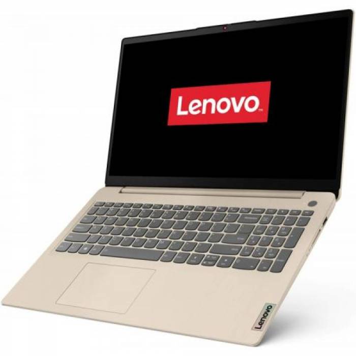 Laptop Lenovo IdeaPad 3 15ITL6, Intel Core i3-1115G4, 15.6inch, RAM 8GB, SSD 512GB, Intel UHD Graphics, No OS, Sand