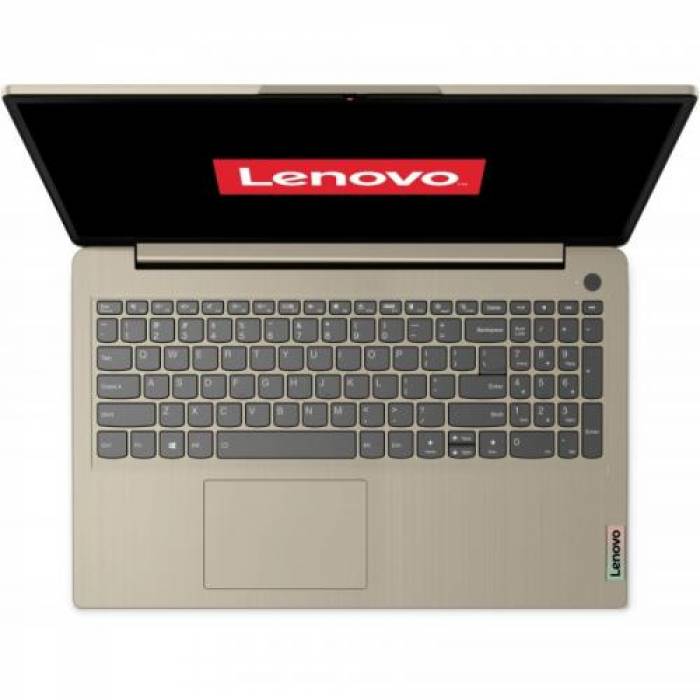 Laptop Lenovo IdeaPad 3 15ITL6, Intel Core i3-1115G4, 15.6inch, RAM 8GB, SSD 512GB, Intel UHD Graphics, No OS, Sand