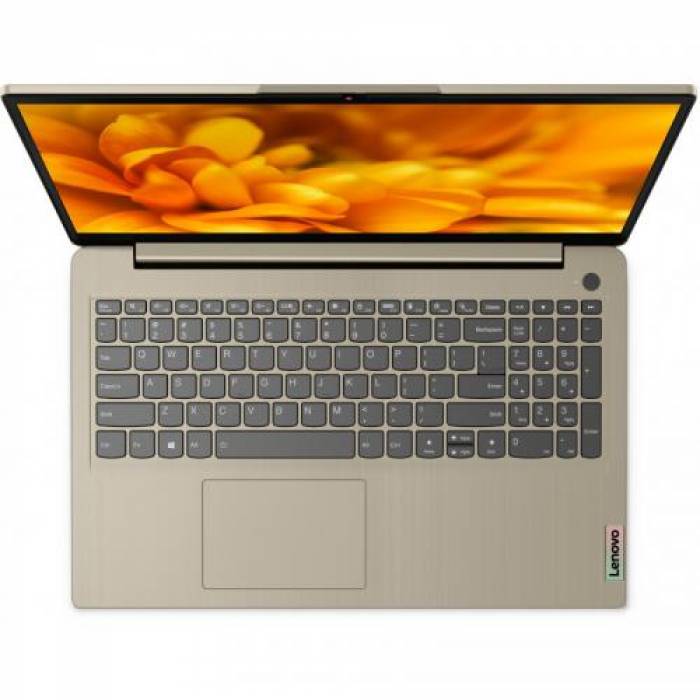 Laptop Lenovo IdeaPad 3 15ITL6, Intel Core i5-1135G7, 15.6inch, RAM 12GB, SSD 512GB, Intel Iris Xe Graphics, No OS, Sand