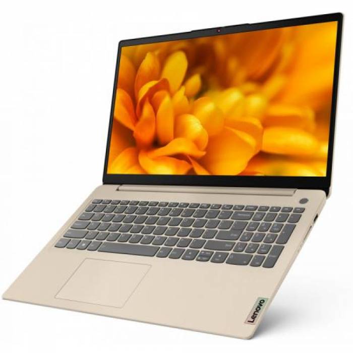 Laptop Lenovo IdeaPad 3 15ITL6, Intel Core i5-1135G7, 15.6inch, RAM 8GB, SSD 256GB, Intel Iris Xe Graphics, No OS, Sand