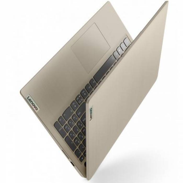 Laptop Lenovo IdeaPad 3 15ITL6, Intel Core i5-1135G7, 15.6inch, RAM 8GB, SSD 256GB, Intel Iris Xe Graphics, No OS, Sand