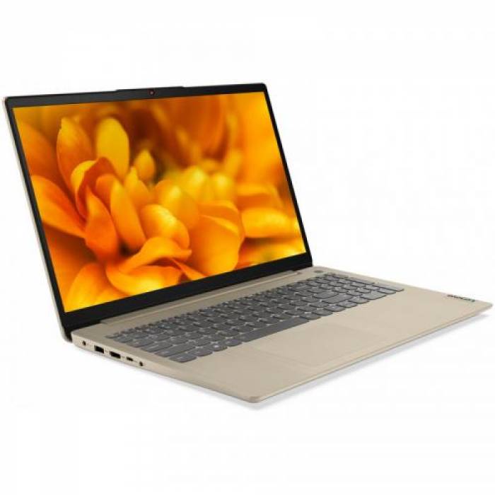 Laptop Lenovo IdeaPad 3 15ITL6, Intel Core i5-1135G7, 15.6inch, RAM 8GB, SSD 512GB, Intel Iris Xe, No OS, Sand