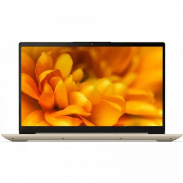 Laptop Lenovo IdeaPad 3 15ITL6, Intel Pentium Gold 7505, 15.6inch, RAM 4GB, SSD 256GB, Intel UHD Graphics, No OS, Sand