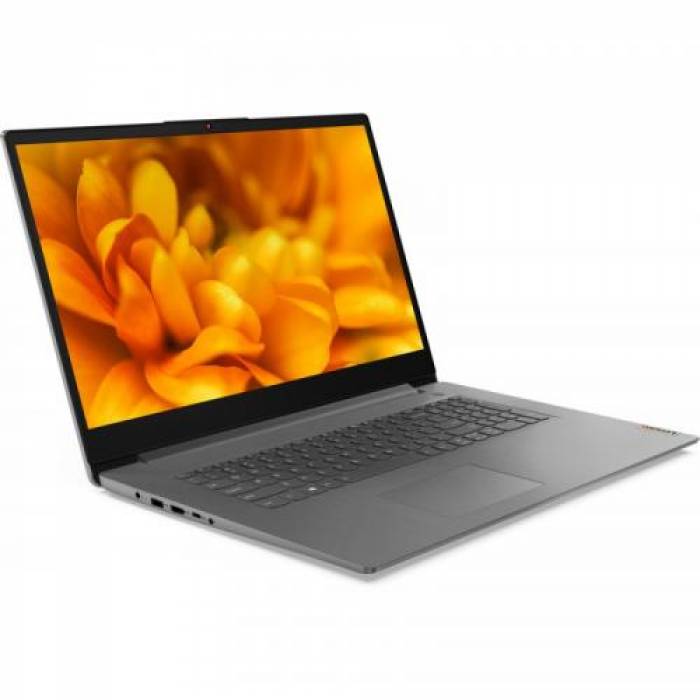 Laptop Lenovo IdeaPad 3 17ITL6, Intel Core i5-1155G7, 17.3inch, RAM 12GB, SSD 512GB, Intel Iris Xe Graphics, No OS, Arctic Grey