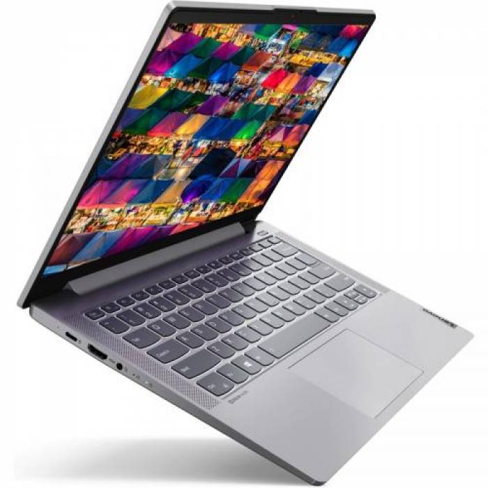 Laptop Lenovo IdeaPad 5 14ITL05, Intel Core i5-1135G7, 14inch, RAM 16GB, SSD 512GB, Intel Iris Xe Graphics, No OS, Platinum Grey