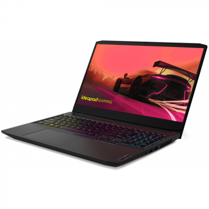 Laptop Lenovo IdeaPad Gaming 3 15ACH6, AMD Ryzen 5 5600H, 15.6inch, RAM 16GB, SSD 512GB, nVidia GeForce RTX 3050 4GB, Free DOS, Shadow Black