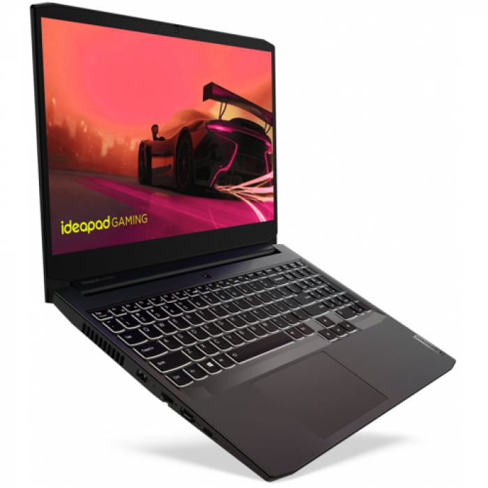 Laptop Lenovo IdeaPad Gaming 3 15ACH6, AMD Ryzen 5 5600H, 15.6inch, RAM 16GB, SSD 512GB, nVidia GeForce RTX 3050 4GB, Free DOS, Shadow Black