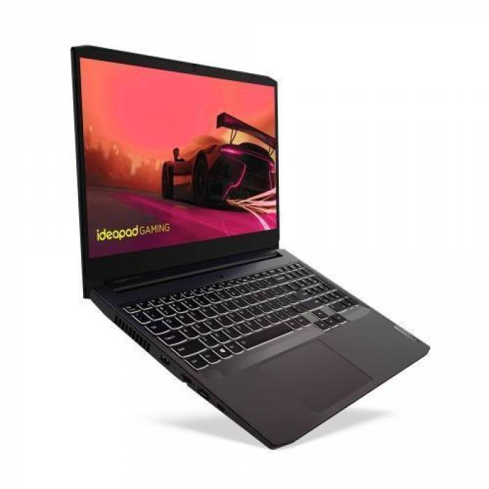 Laptop Lenovo IdeaPad Gaming 3 15ACH6, AMD Ryzen 5 5600H, 15.6inch, RAM 16GB, SSD 512GB, nVidia GeForce RTX 3050 4GB, No OS, Shadow Black