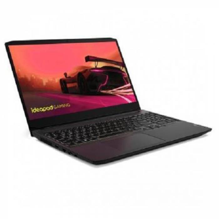 Laptop Lenovo IdeaPad Gaming 3 15ACH6, AMD Ryzen 5 5600H, 15.6inch, RAM 16GB, SSD 512GB, nVidia GeForce RTX 3050 4GB, No OS, Shadow Black