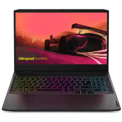 Laptop Lenovo IdeaPad Gaming 3 15ACH6, AMD Ryzen 5 5600H, 15.6inch, RAM 16GB, SSD 512GB, nVidia GeForce RTX 3050 Ti 4GB, Free DOS, Shadow Black