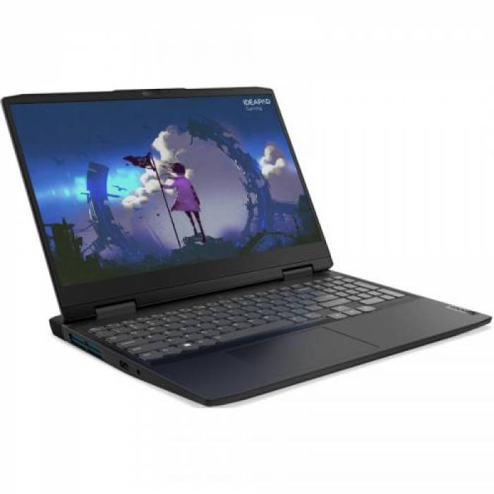 Laptop Lenovo IdeaPad Gaming 3 15ACH7, Intel Core i5-12450H, 15.6inch, RAM 16GB, SSD 512GB, nVidia GeForce RTX 3060 6GB, No OS, Onyx Grey